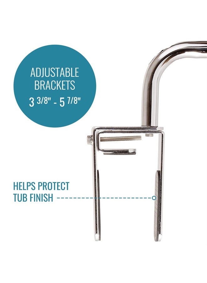 Grab Bar Tub and Shower Handle, Bathtub Grab Bar, Safety Rail, For Safety and Stability, Rust Resistant, Chrome