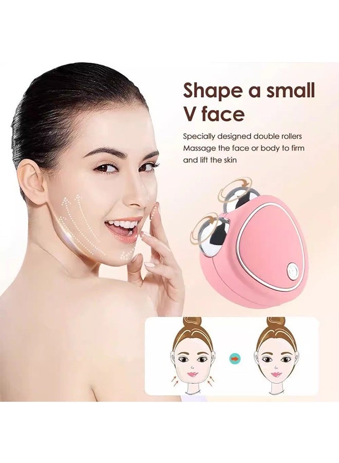 Mini Microcurrent Facial Device with Sonic Vibration, Face Sculpting Tool, Instant Face Lift Firm and Contour Reduce, Double Chin Lift, Increases Absorption of Facial Skin Care Products