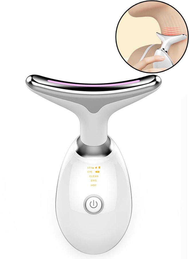 Intense Pulsed Light Wrinkles Reducing Instrument, Face and Neck Massager, Double Chin Reducer Vibration Massager, Skin Rejuvenation Beauty, Lifting and Tightening Sagging Skin Skin, 3 Llight Modes