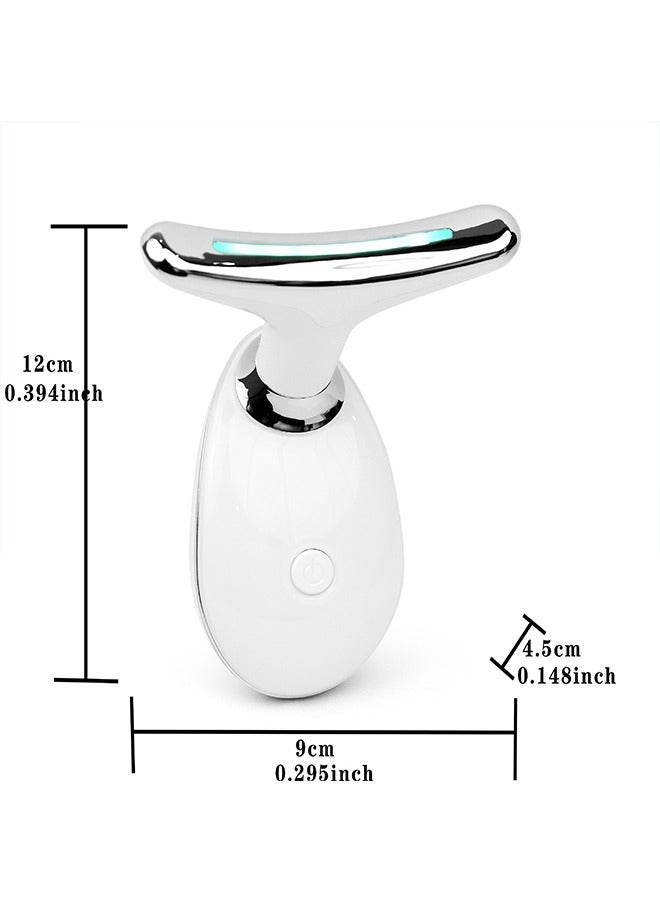 Intense Pulsed Light Wrinkles Reducing Instrument, Face and Neck Massager, Double Chin Reducer Vibration Massager, Skin Rejuvenation Beauty, Lifting and Tightening Sagging Skin Skin, 3 Llight Modes