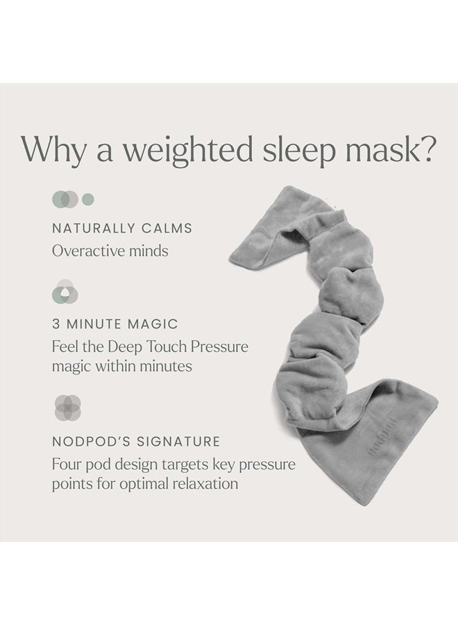 Nodpod Gentle Pressure Sleep Mask | Patented Light Blocking Design for Sleeping, Traveling & Relaxation - Elephant Gray