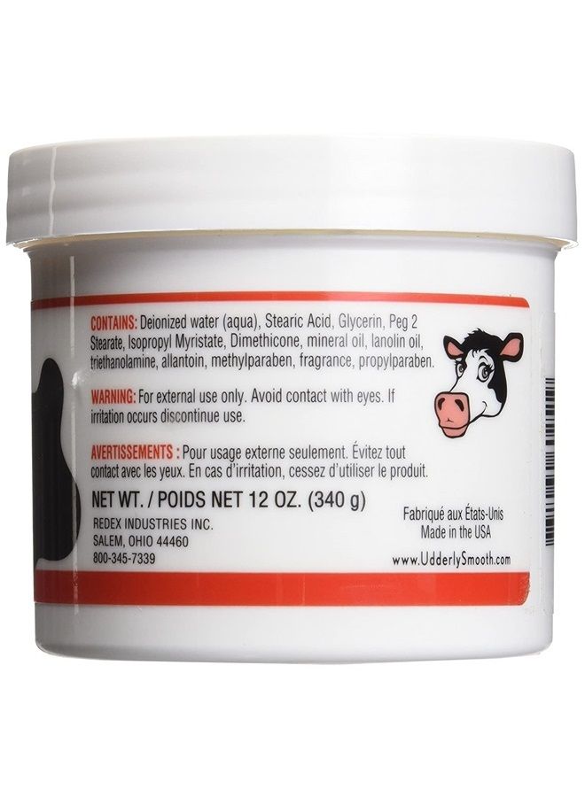 Udderly Smooth Body Cream 12 oz (Pack of 5)