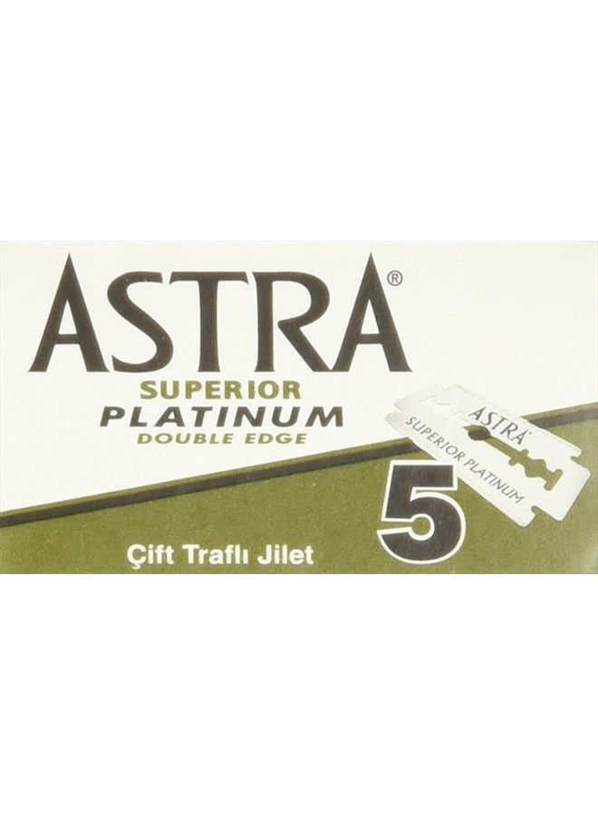 Astra Superior Platinum Double Edge Razor Blades - 30 Ct