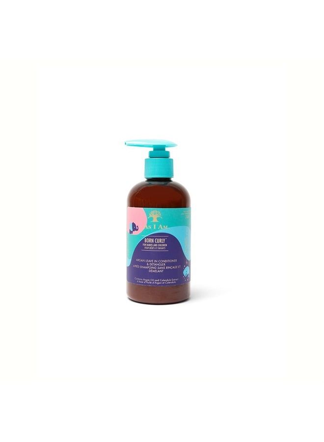 Born Curly Argan Leave-In Conditioner & Detangler - 8 ounce