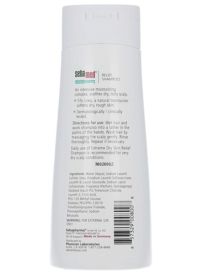 Extreme Dry Skin Relief Treatment Shampoo with 5% Urea for Dry Itchy Scalp (200mL)