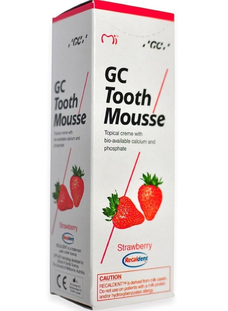 GC Tooth Mousse for Cavity Protection (Strawberry - 40g/35ml)