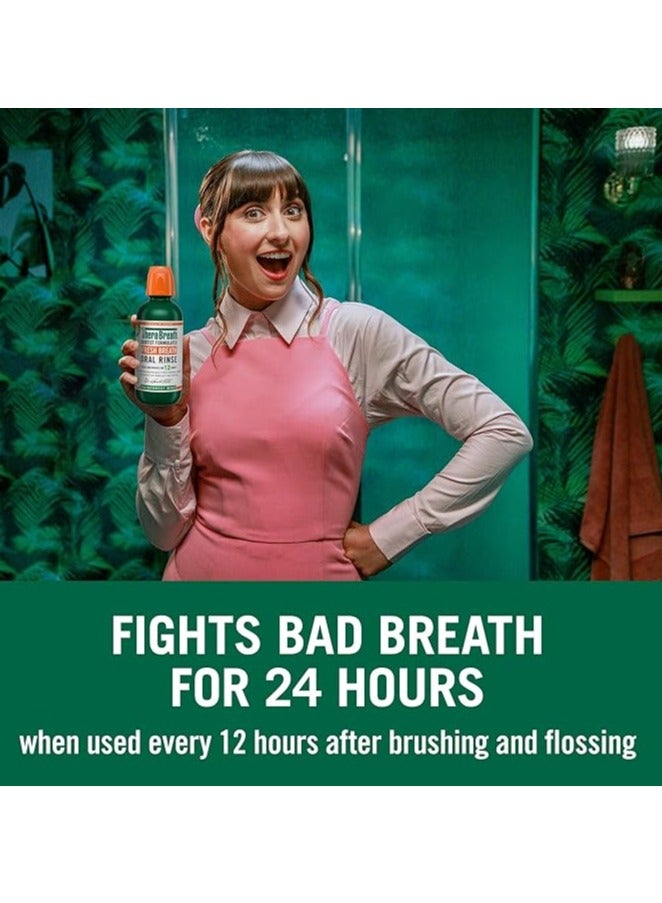 TheraBreath Fresh Breath Dentist Formula Mouthwash, Rainforest Mint 473ml