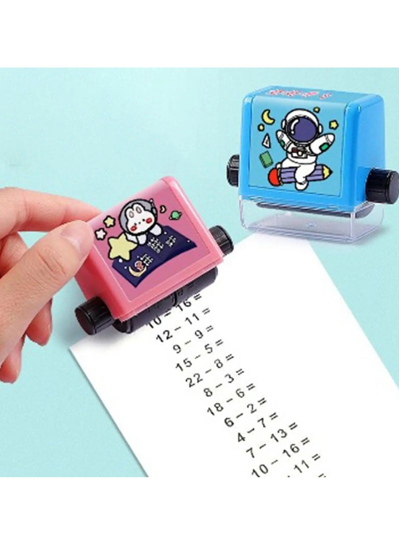 Roller Digital Teaching Stamp Addition & Subtraction Roller Stamp Within 100 Teaching Math Practice Questions For Preschool Kindergarten Homeschool Supplies All Arithmetic