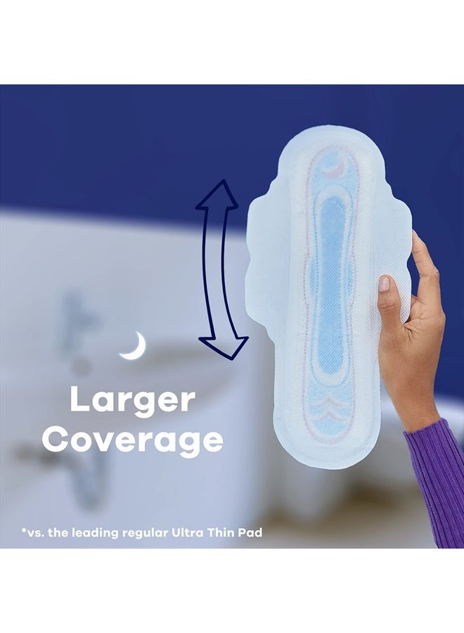 ALWAYS Ultra Thin Size 5 Extra Heavy Overnight Pads With Wings Unscented, Size 5, 34 Count
