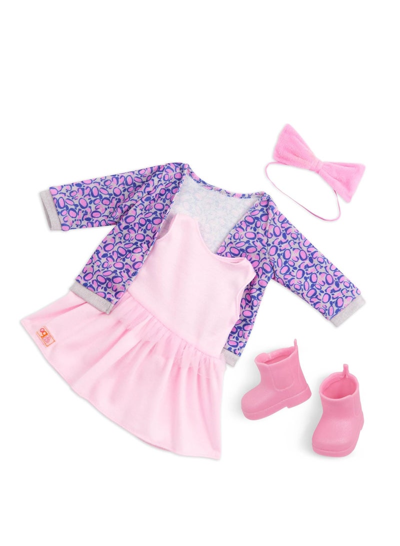 Our Generation - Joana Doll With Leopard Print Cardigan