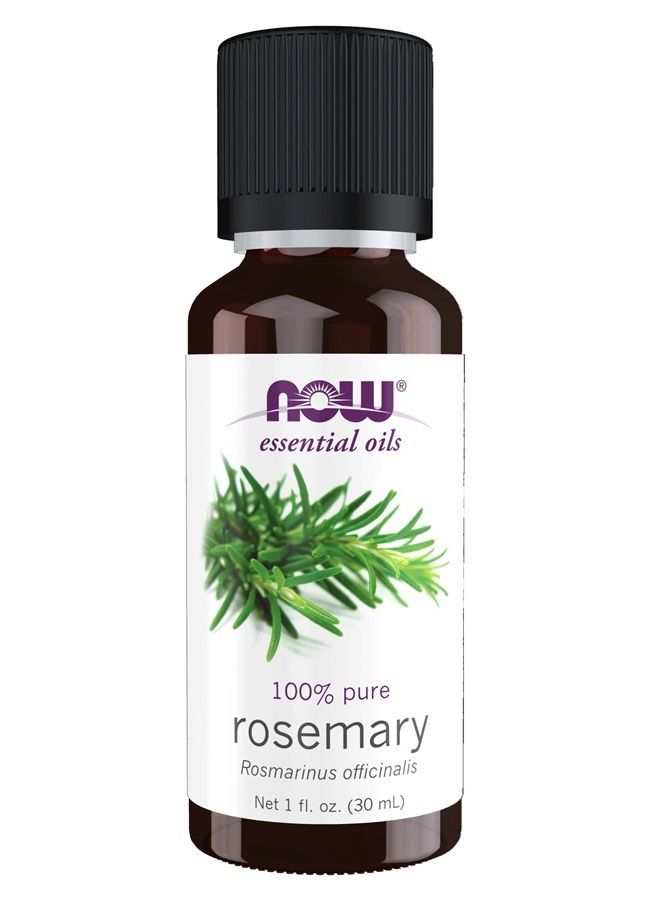 Essential Oils, Rosemary Oil, Purifying Aromatherapy Scent, Steam Distilled, 100% Pure, Vegan, Child Resistant Cap, 1-Ounce