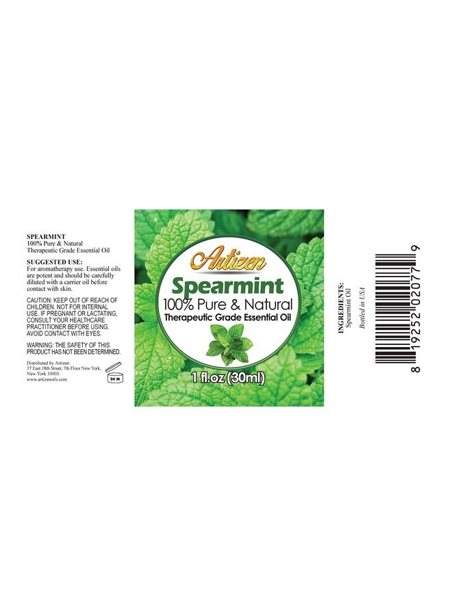 30ml Oils - Spearmint Essential Oil - 1 Fluid Ounce