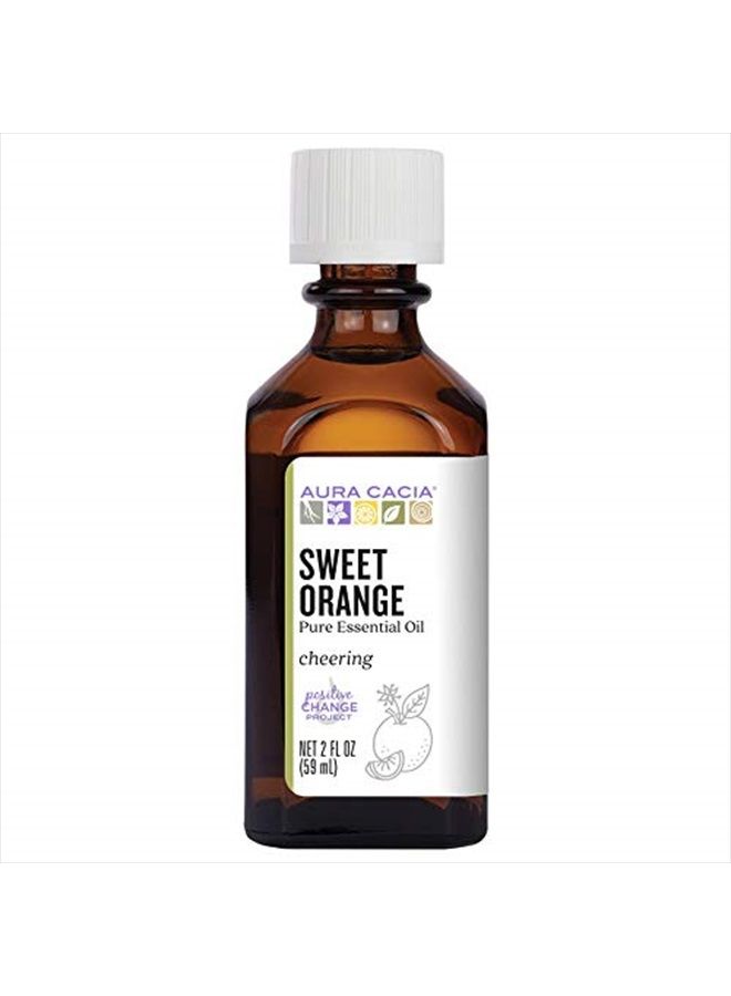 100% Pure Sweet Orange Essential Oil | GC/MS Tested for Purity | 60 ml (2 fl. oz.) | Citrus sinensis