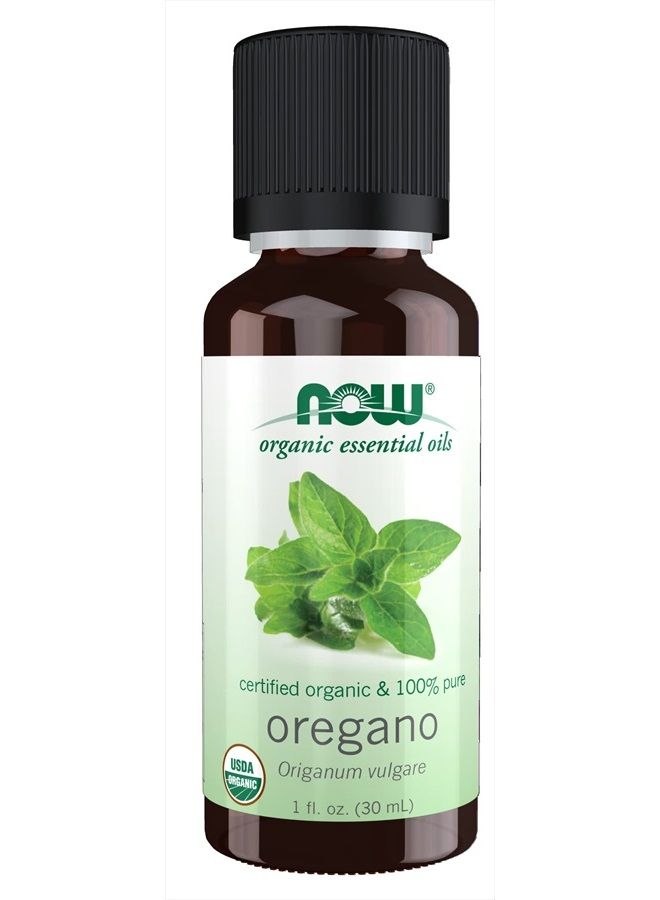 Essential Oils, Organic Oregano Oil, Comforting Aromatherapy Scent, Steam Distilled, 100% Pure, Vegan, Child Resistant Cap, 1-Ounce