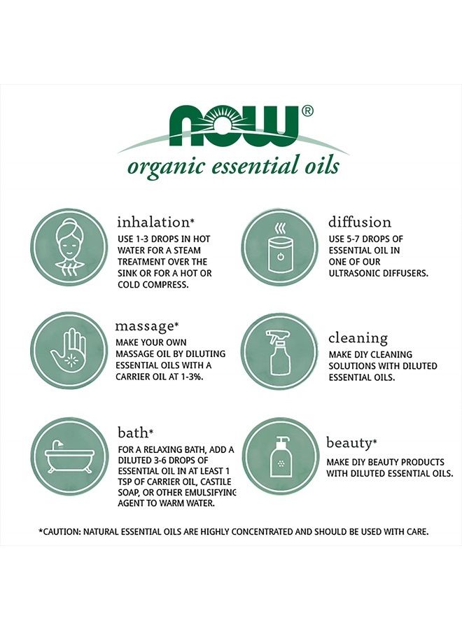 Essential Oils, Organic Oregano Oil, Comforting Aromatherapy Scent, Steam Distilled, 100% Pure, Vegan, Child Resistant Cap, 1-Ounce