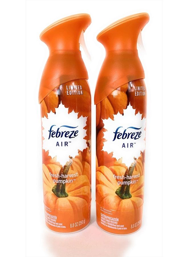 Air - Limited Edition - Fresh-Harvest Pumpkin - Twin Package - Net Wt. 8.8 OZ (250 g) Per Bottle - One (1) Package (2 Count Bottles)