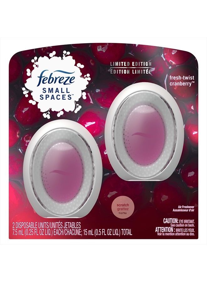 Small Spaces, Fresh - Twist Cranberry, 2 count