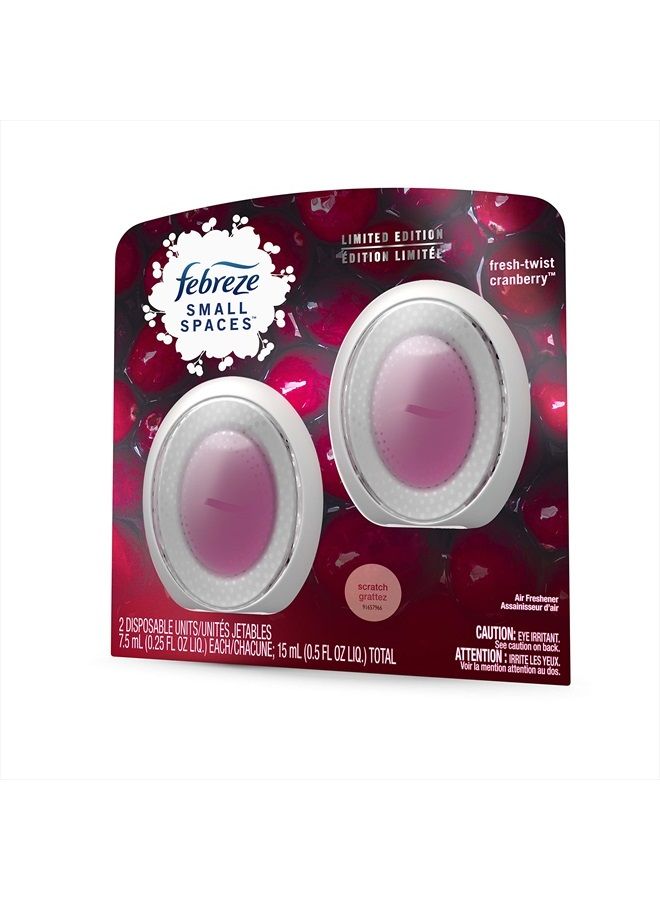 Small Spaces, Fresh - Twist Cranberry, 2 count