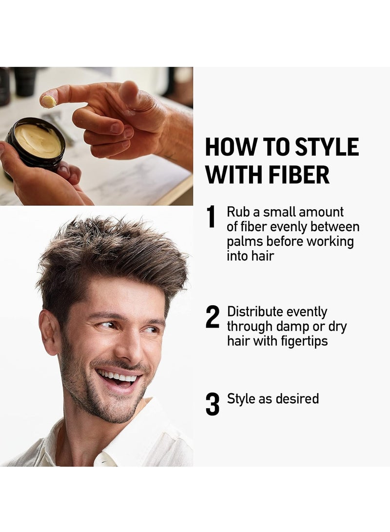 American Crew Men's Hair Fiber, Like Hair Gel with High Hold & Low Shine, Travel Size, Duo Gift Set: 3oz and 2oz