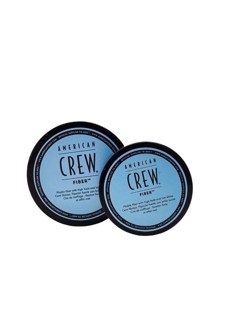 American Crew Men's Hair Fiber, Like Hair Gel with High Hold & Low Shine, Travel Size, Duo Gift Set: 3oz and 2oz