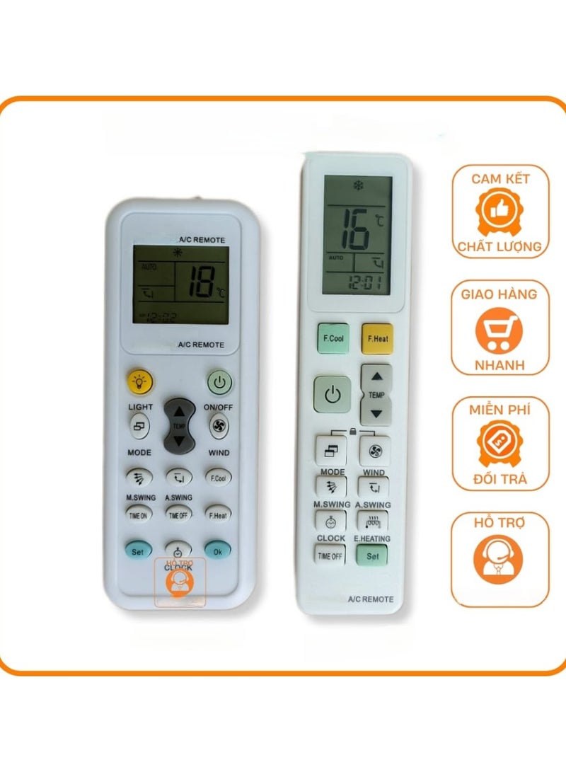 Remote Control Is Suitable For Most Or All Models Of Air Conditioners Of All Brands