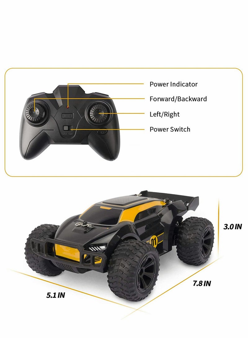 Remote Control Car 2.4GHz Electric RC Racing Cars with 1 Rechargeable Power and Lights 1:22 Electric Toy Car Gift with 100mins Running for 3 4 5 6 7 8 Year Old Boys Girls Kids