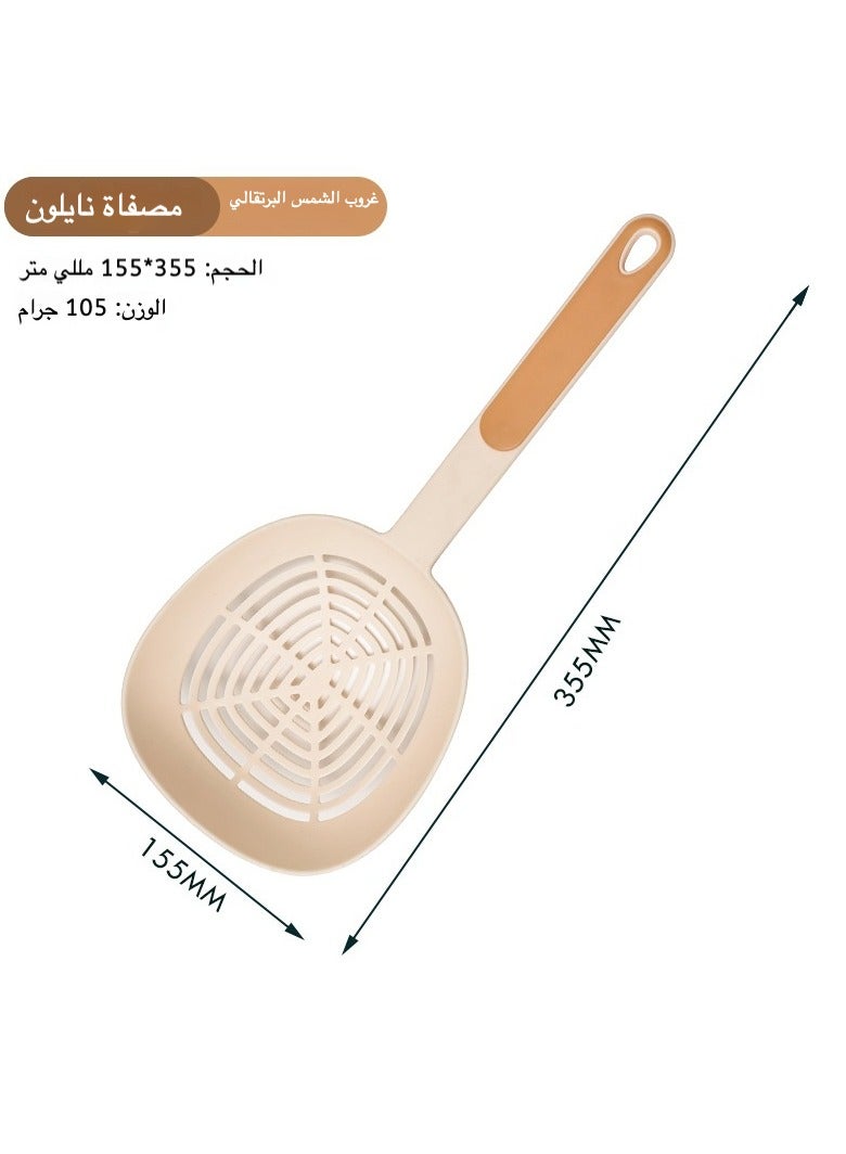 Colander Kitchen Strainer | Plastic Strainer Bowl with Handle for Washing Fruits and Vegetables