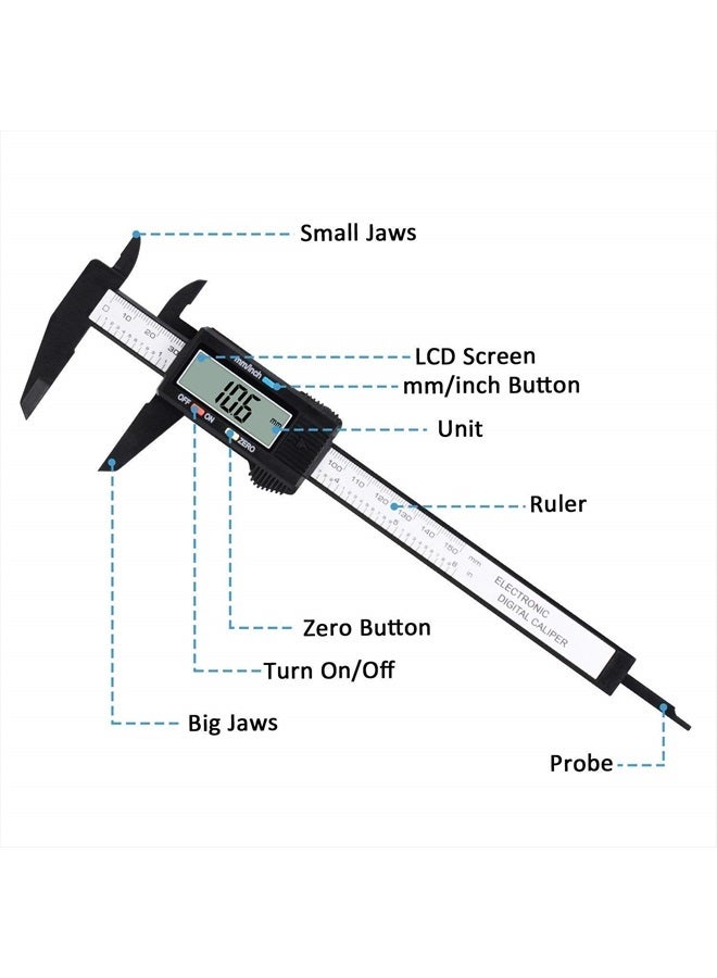 Digital Caliper, Adoric 0-6