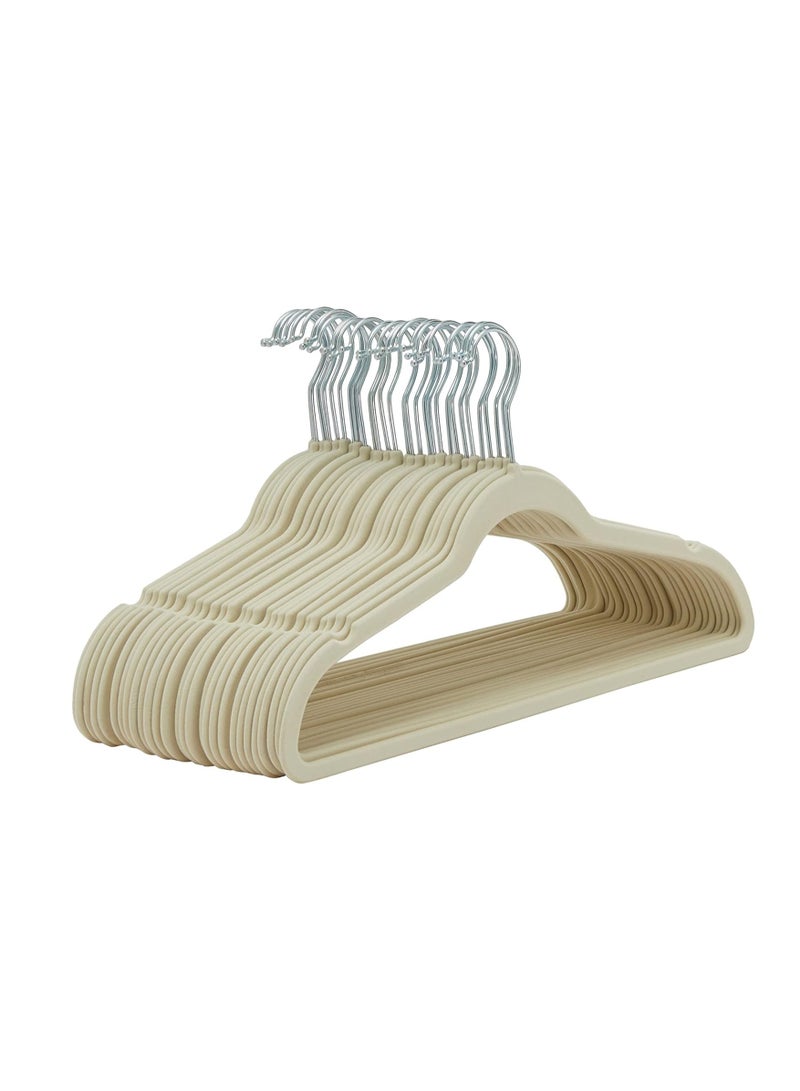 Velvet non-slip Suit Clothes Hangers,360° rotating hook(100pc)