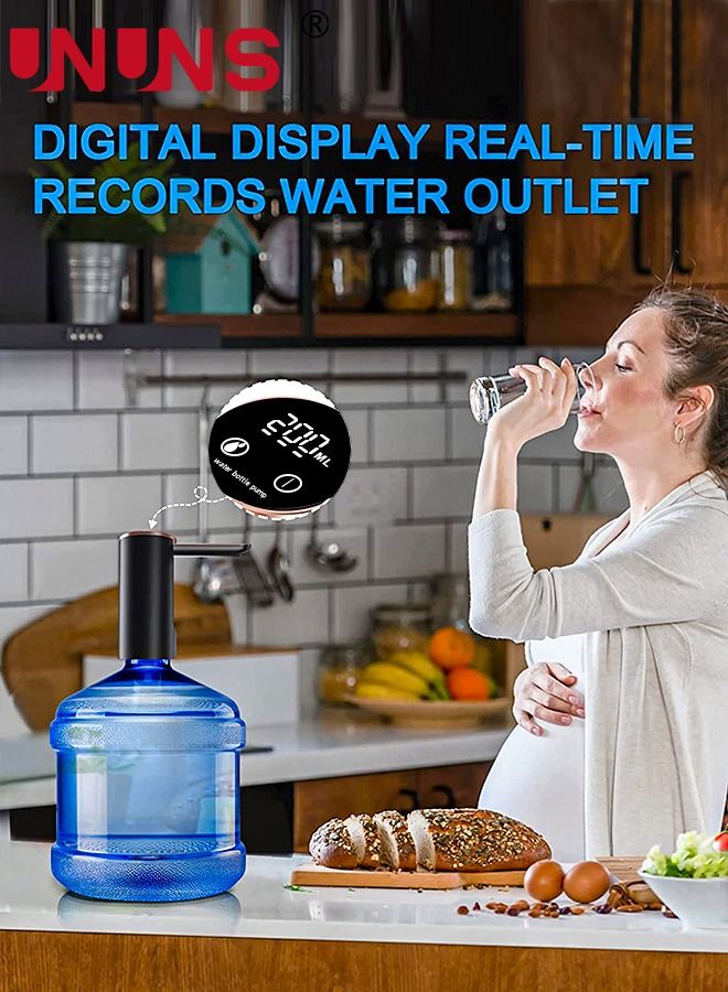 Water Bottle Dispenser,Foldable Electric Water Bottle Pump,Automatic Drinking Water Pump,USB Charging Water Jug Pump For Universal 1-5 Gallon Bottle,Low Noise Portable Water Dispenser