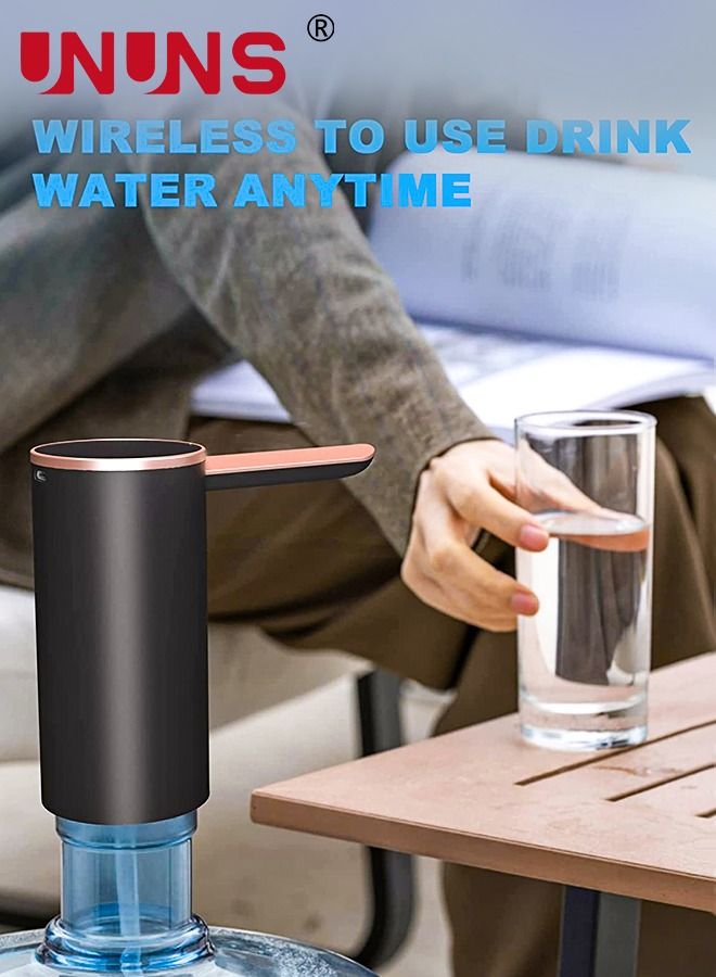 Water Bottle Dispenser,Foldable Electric Water Bottle Pump,Automatic Drinking Water Pump,USB Charging Water Jug Pump For Universal 1-5 Gallon Bottle,Low Noise Portable Water Dispenser