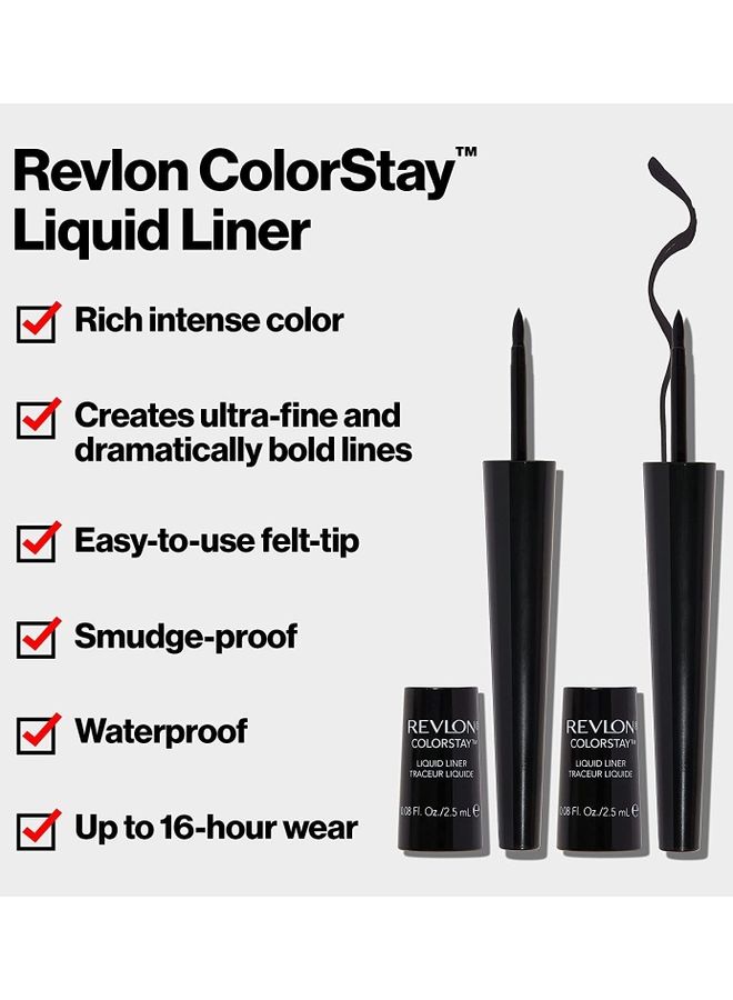 Colorstay Liquid Eyeliner Blackest Black