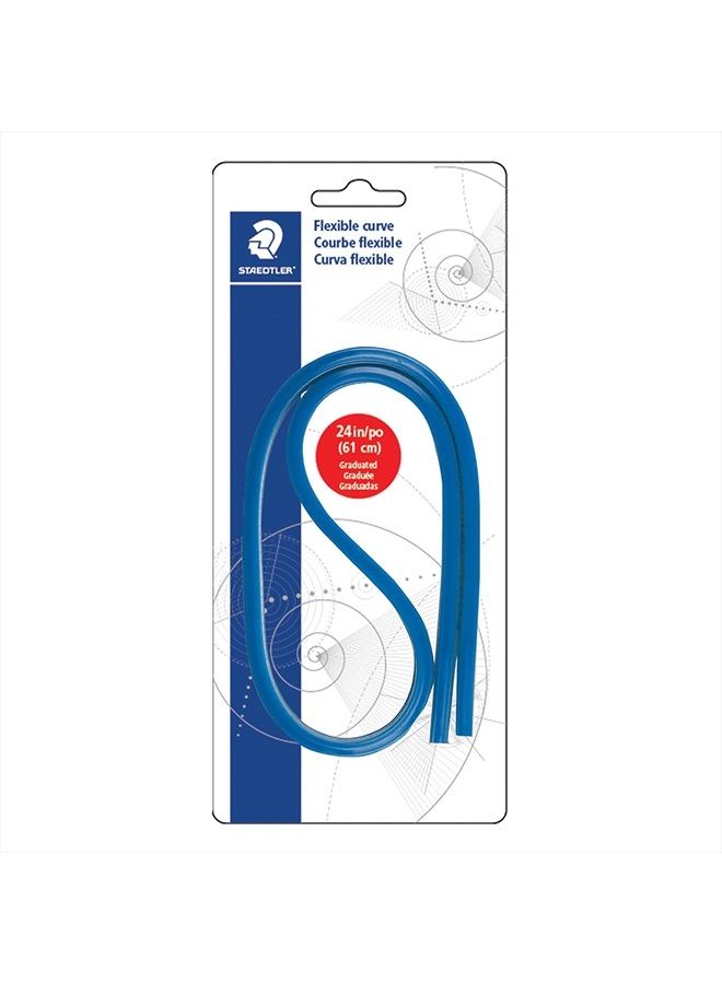 Staedtler Flexible Curve, 18'', Black 3T (97160-18BK03), Blue