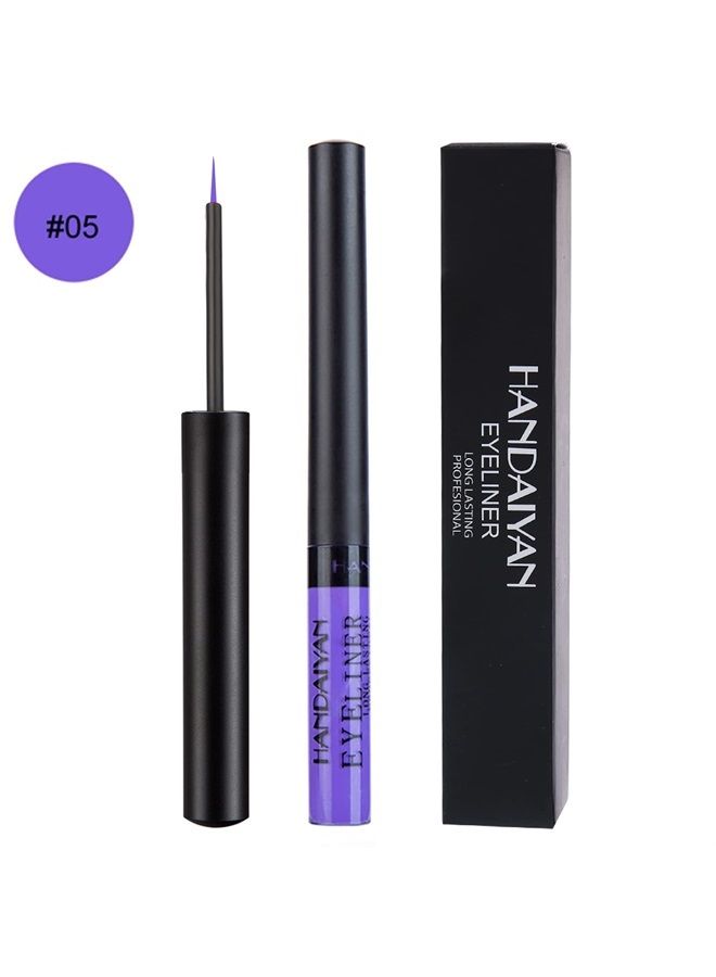 Liquid Eyeliner, Matte Colored Eyeliners, Purple Eyeliner, White Black Red Brown Green Purple Waterproof High-pigmented Colorful Eyeliners Eye Makeup,1PC Purple