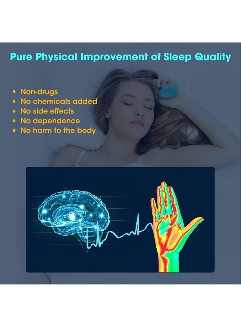 Handheld Sleep Device, Anxiety And Stress Relief, Improve Deep Sleep, Relaxation, Perfect Gift For Relaxation And Stress Relief, Insomnia For Adults, Portable Sleep Device (White)