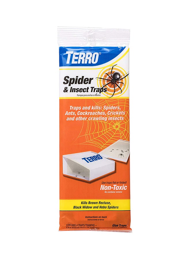 5-Piece Spider And Insect Trap White 4 x 10inch