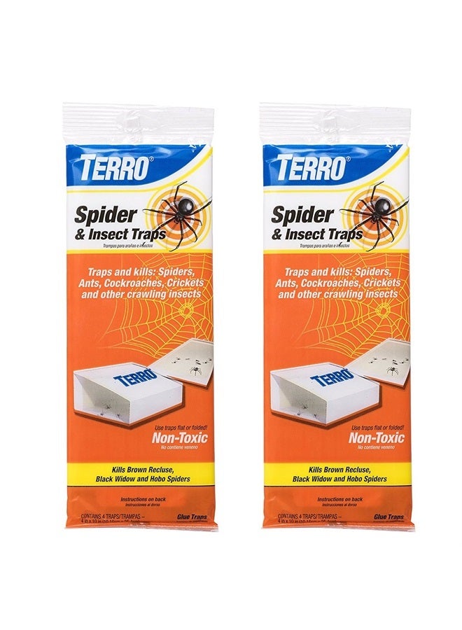 TERRO Spider & Insect Traps (8 Traps, Multi)