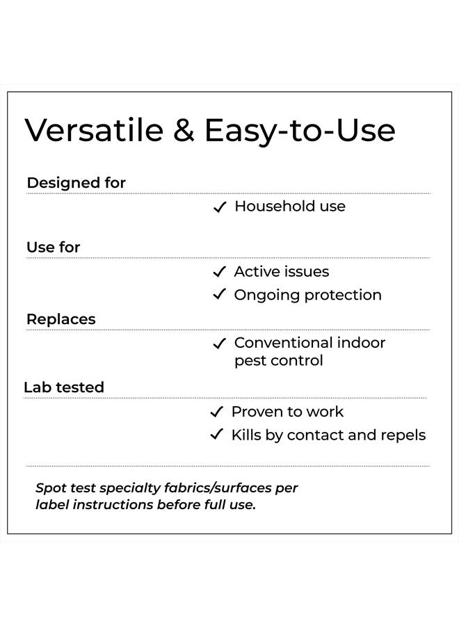 Indoor Pest Control Spray for Home and Kitchen - Ant, Roach, Spider, Fly, Flea, Bug Killer and Insect Repellent - with Natural Essential Oils - Pet and Family Safe — Lemongrass 32 oz