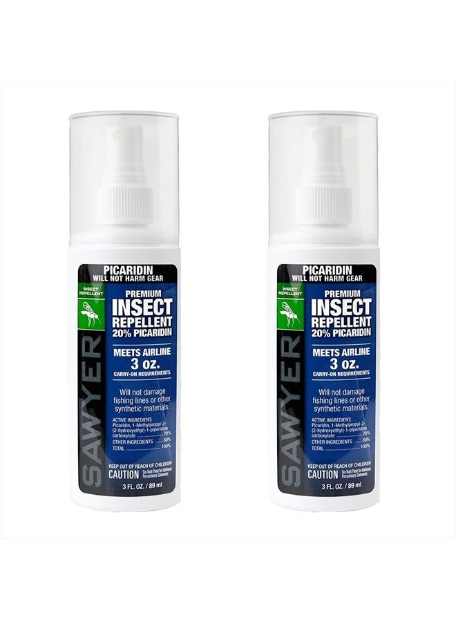 SP5432 Picaridin Insect Repellent Spray, 20%, Pump, 3-Ounce, (Pack of 2) (Packaging may vary)