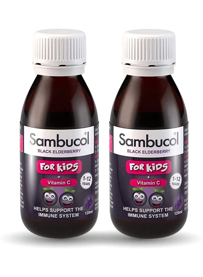 Kids Vitamin C Liquid Support Immune System 120ml Pack of 2