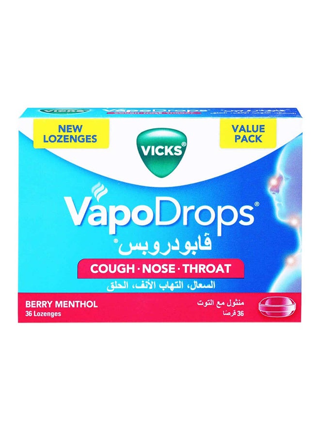 Vicks Vapo Drops Berry 36Lz 4'S