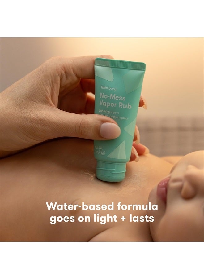 No-Mess Vapor Rub, Baby Vapor Rub for Chest, Neck, Back + Foot,Non-staining, Petroleum-Free Hands-Free Applicator Tube, Soothing Eucalyptus & Lavender for Sleep