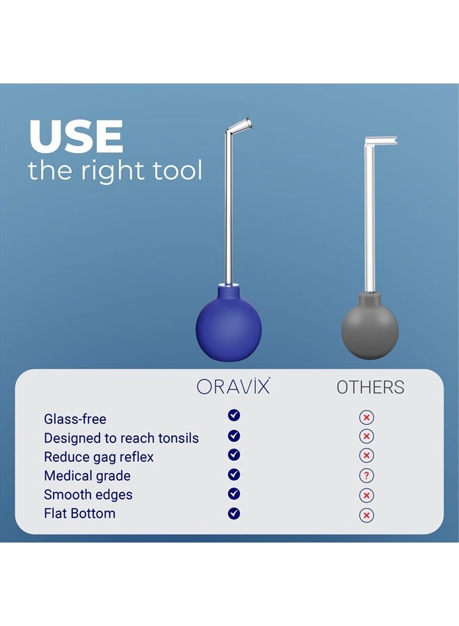 Oravix Tonsil Stone Vacuum, Tonsil Stone Remover Vacuum Suction, Tonsil Stone Cupping Tool, Tonsil Stone Removal Tool with Suction, Tonsil Stones Removal Vacuum, Tonsil Stone Extractor