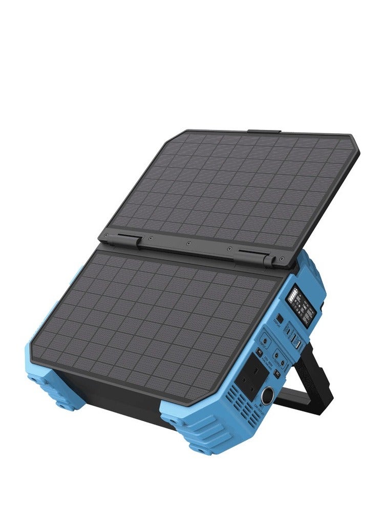 600W Portable Power Generator Integrated Solar Panel-Blue