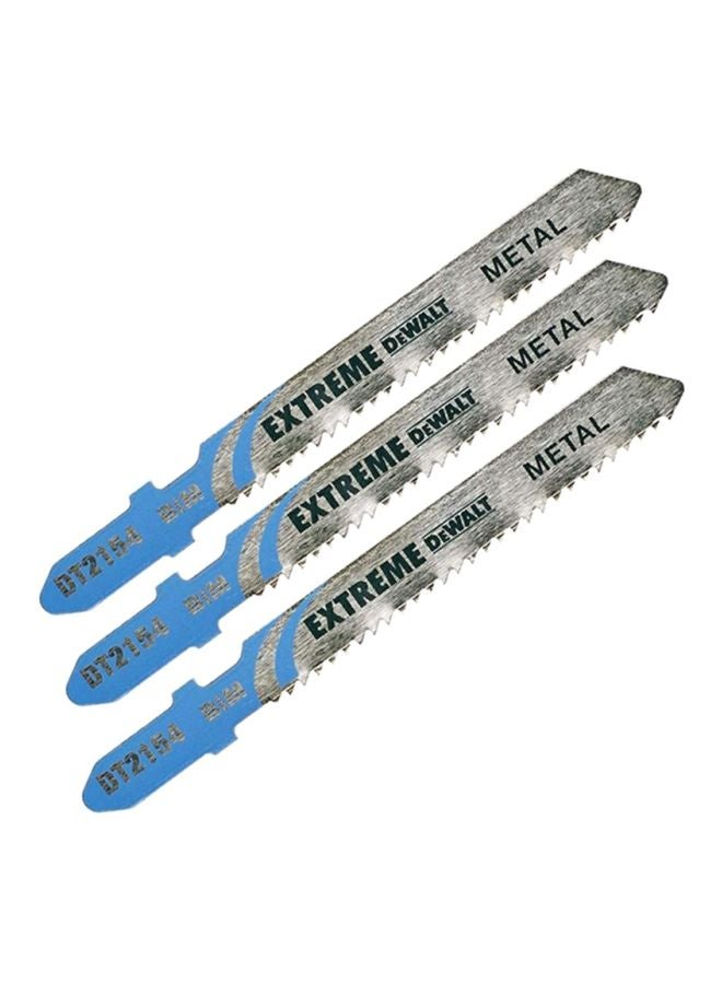 3-Piece Jigsaw Blade Set Silver