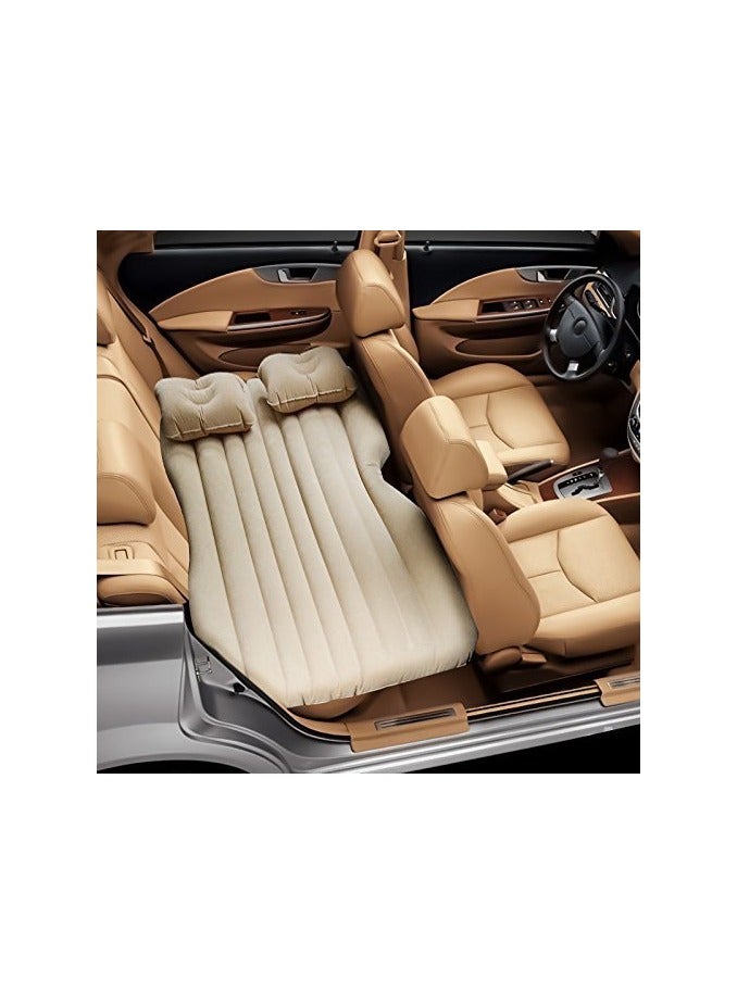Durable Back Seat Travel Air Cushion Moisture-Proof Car Air Mattress with Two Pillows, Pump, and Repair Kit