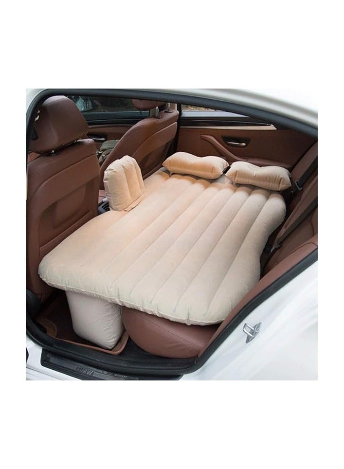 Durable Back Seat Travel Air Cushion Moisture-Proof Car Air Mattress with Two Pillows, Pump, and Repair Kit