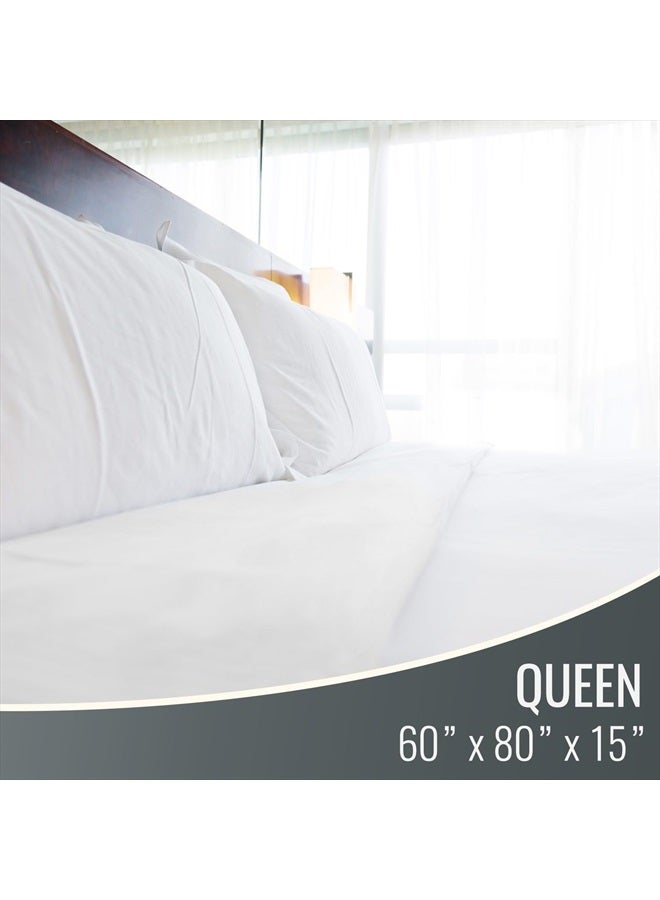 Waterproof Mattress Protector and Mattress Cover, Encased Zippered Fit, Twin, Packaging may vary