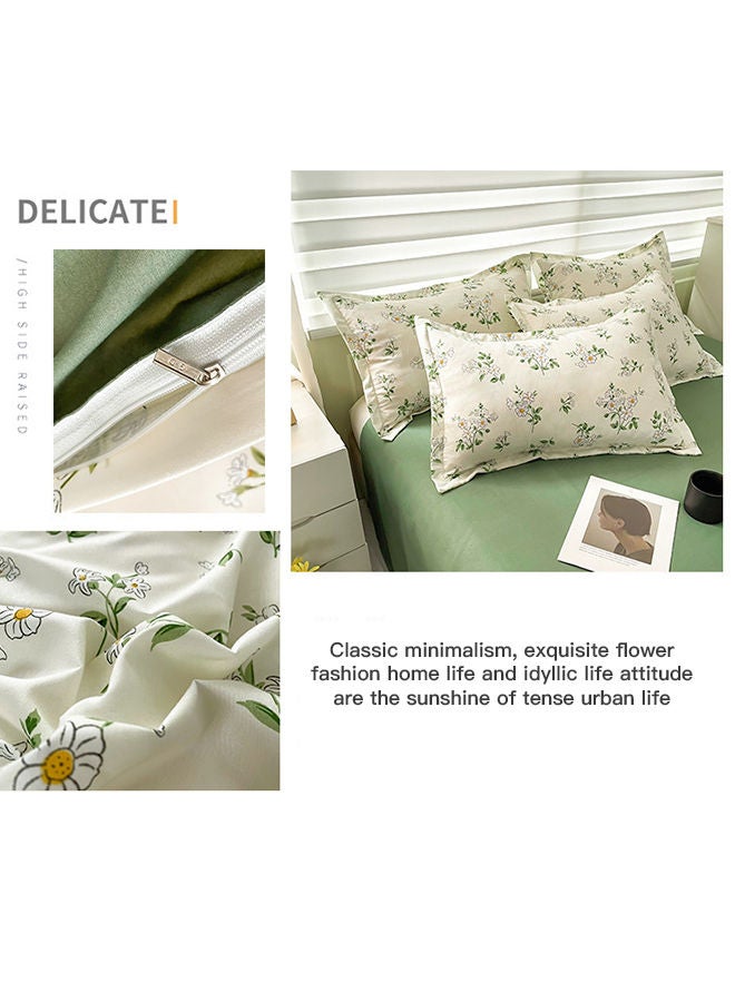 4-Piece Bedding Set which includes 1 Quilt Cover 1 Sheet 2 Pillowcase 220*240cm