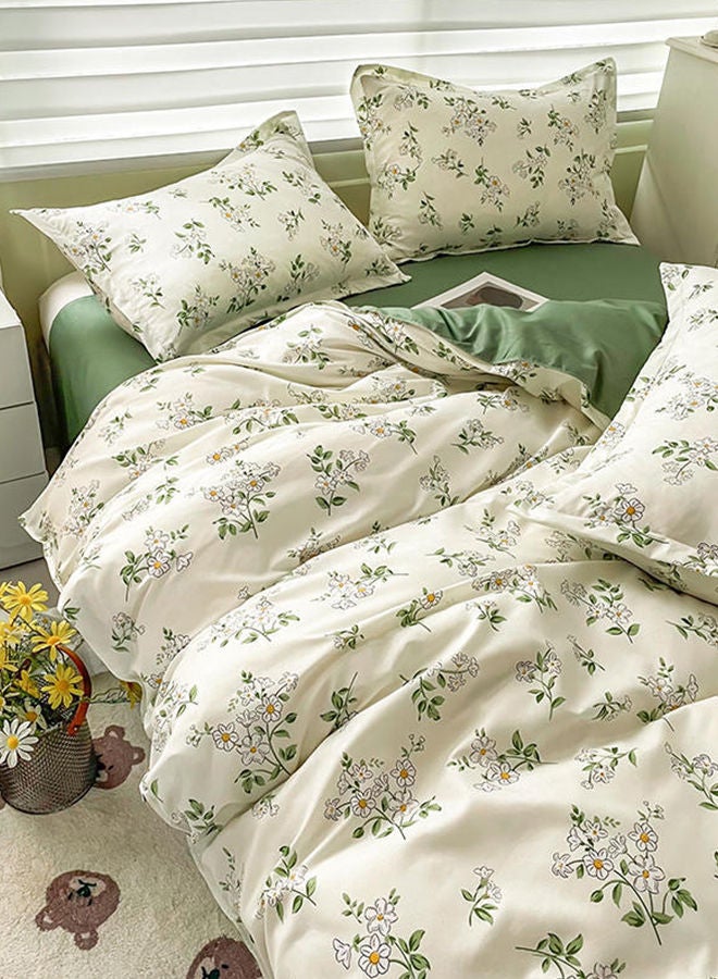 4-Piece Bedding Set which includes 1 Quilt Cover 1 Sheet 2 Pillowcase 220*240cm